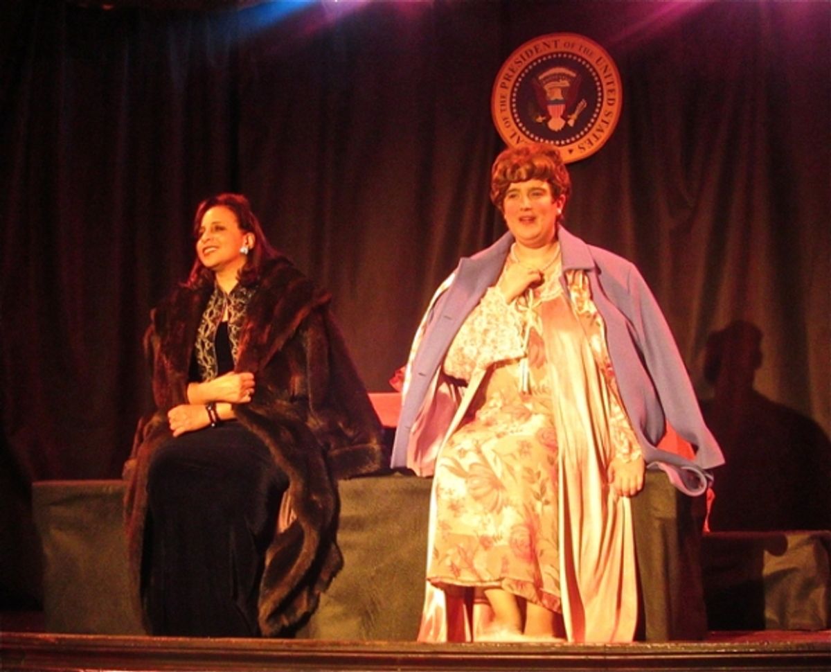 Jackie Davis and Katie McMahon at 