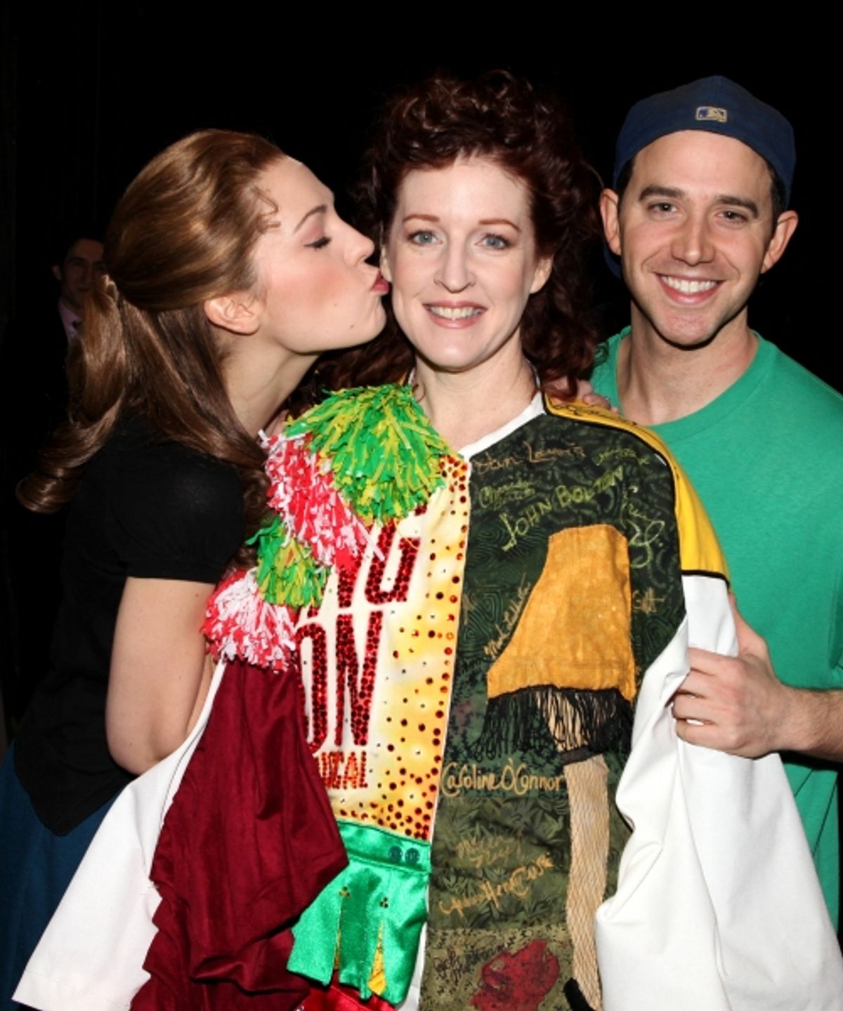  Linda Mugleston with Laura Osnes & Santino Fontana  at 