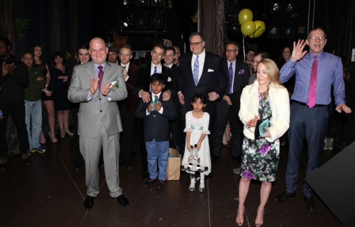 Stephen Kocis, Douglas Carter Beane, Lewis Flinn, Cooper, Emma Galina, Mark Brokaw &amp; Jill Furman at 