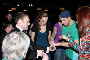 Ann Harada, Laura Osnes, Santino Fontana & cast @ BroadwayWorld Ann Harada, Laura Osnes, Santino Fontana & cast Photo
