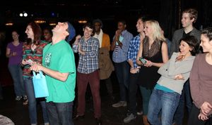 Marla Mindelle, Cody Williams, Santino Fontana & Company @ BroadwayWorld Marla Mindelle, Cody Williams, Santino Fontana & Company Photo