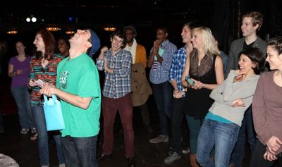 Marla Mindelle, Cody Williams, Santino Fontana & Company Photo