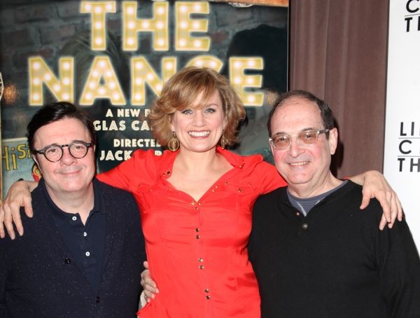 Nathan Lane, Cady Huffman and Lewis J. Stadlen Photo