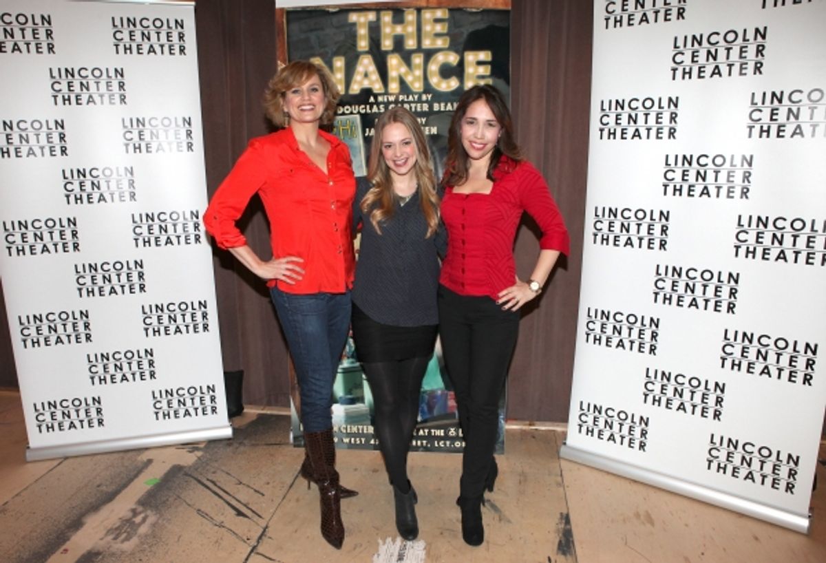 Cady Huffman, Jenni Barber and Andrea Burns  at 