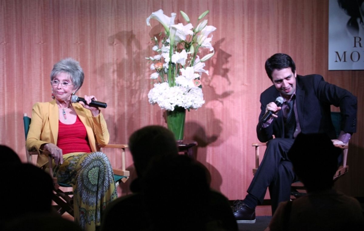 Rita Moreno and Lin-Manuel Miranda at 