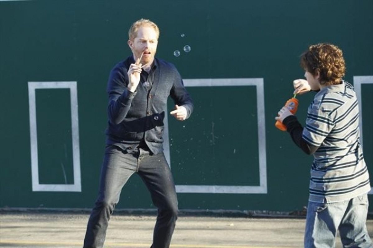 Jesse Tyler Ferguson, Nolan Gould at 