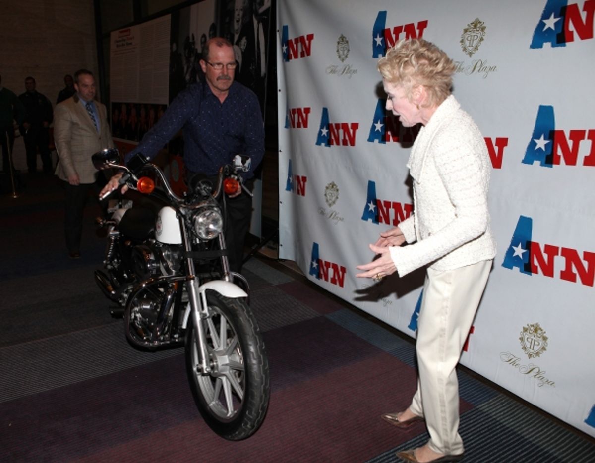 Holland Taylor (with Ann Richards Motorcycle) at 