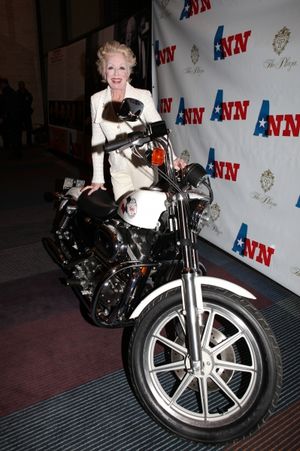 Holland Taylor (with Ann Richard's Motorcycle) @ BroadwayWorld Holland Taylor (with Ann Richard's Motorcycle) Photo