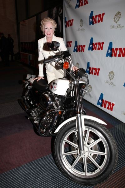 Holland Taylor (with Ann Richard's Motorcycle) Photo