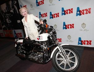 Holland Taylor (with Ann Richard's Motorcycle) @ BroadwayWorld Holland Taylor (with Ann Richard's Motorcycle) Photo