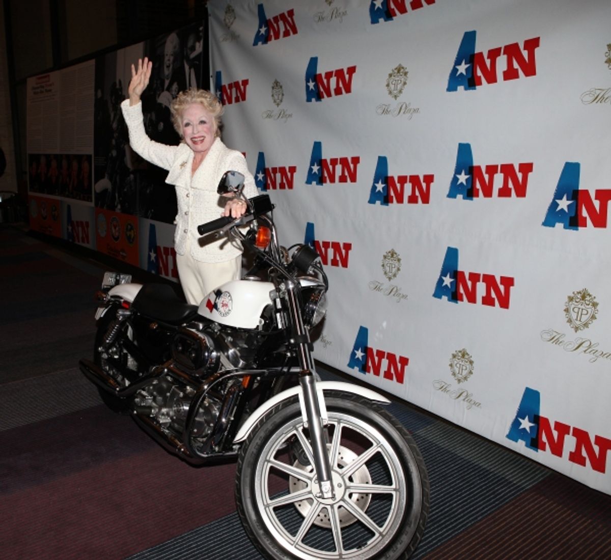 Holland Taylor (with Ann Richard's Motorcycle) at 