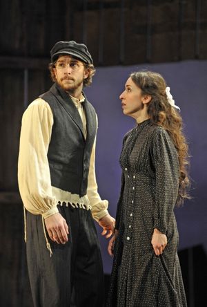 Skyler Adams is Motel and Kelley Abell is Tzeitel @ BroadwayWorld Skyler Adams is Motel and Kelley Abell is Tzeitel Photo