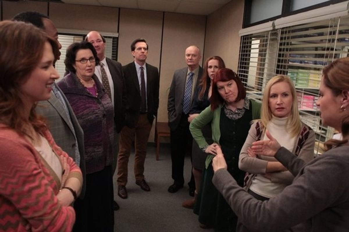Ellie Kemper, Leslie David Baker, Phyllis Smith, Brian Baumgartner, Ed Helms, Creed Bratton at 
