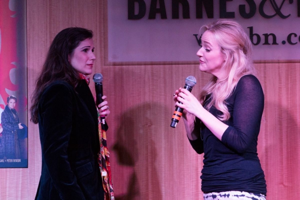 Stephanie J. Block, Betsy Wolfe at 