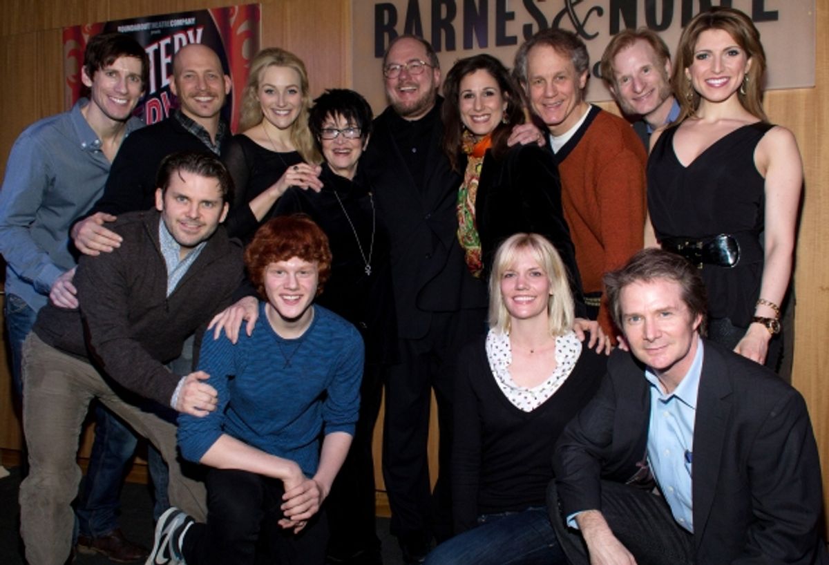 Andrew Samonsky, Robert Creighton, Justin Greer, Nicholas Barasch, Betsy Wolfe, Chita Rivera, Rupert Holmes, Stephanie J. Block, Jenifer Foote, Jim Walton, Nick Corley, Peter Benson, Janine Devita at 
