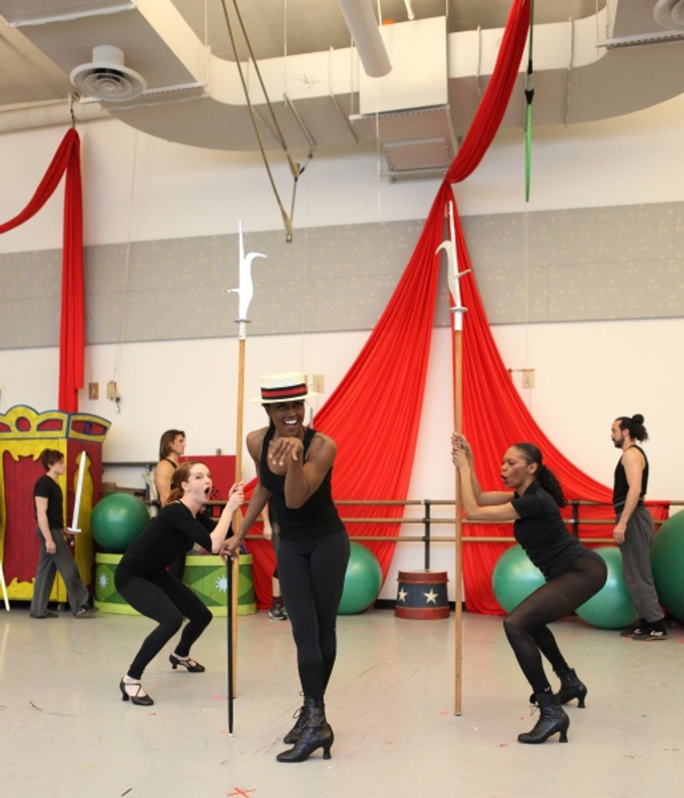 Photo Coverage: Inside PIPPIN's Press Rehearsal - Patina Miller, Matthew James Thomas and More Strut Their Stuff!  Image