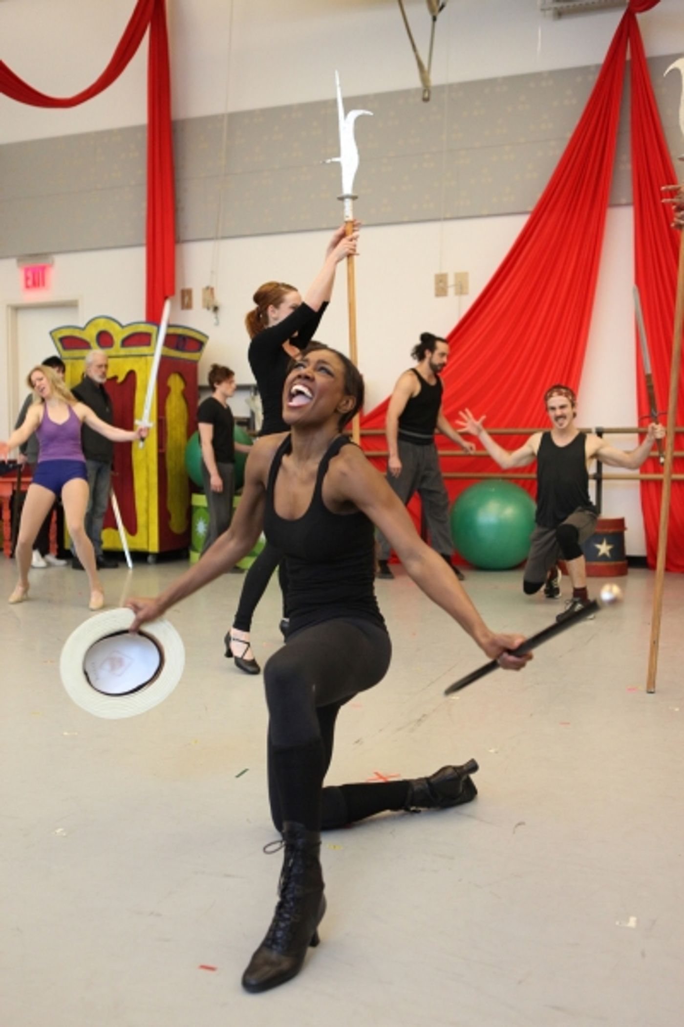 Photo Coverage: Inside PIPPIN's Press Rehearsal - Patina Miller, Matthew James Thomas and More Strut Their Stuff!  Image