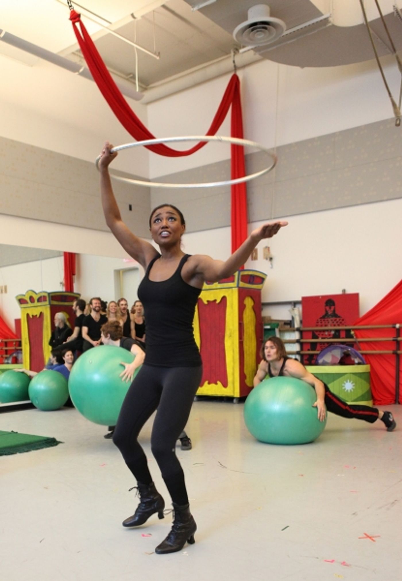 Photo Coverage: Inside PIPPIN's Press Rehearsal - Patina Miller, Matthew James Thomas and More Strut Their Stuff!  Image