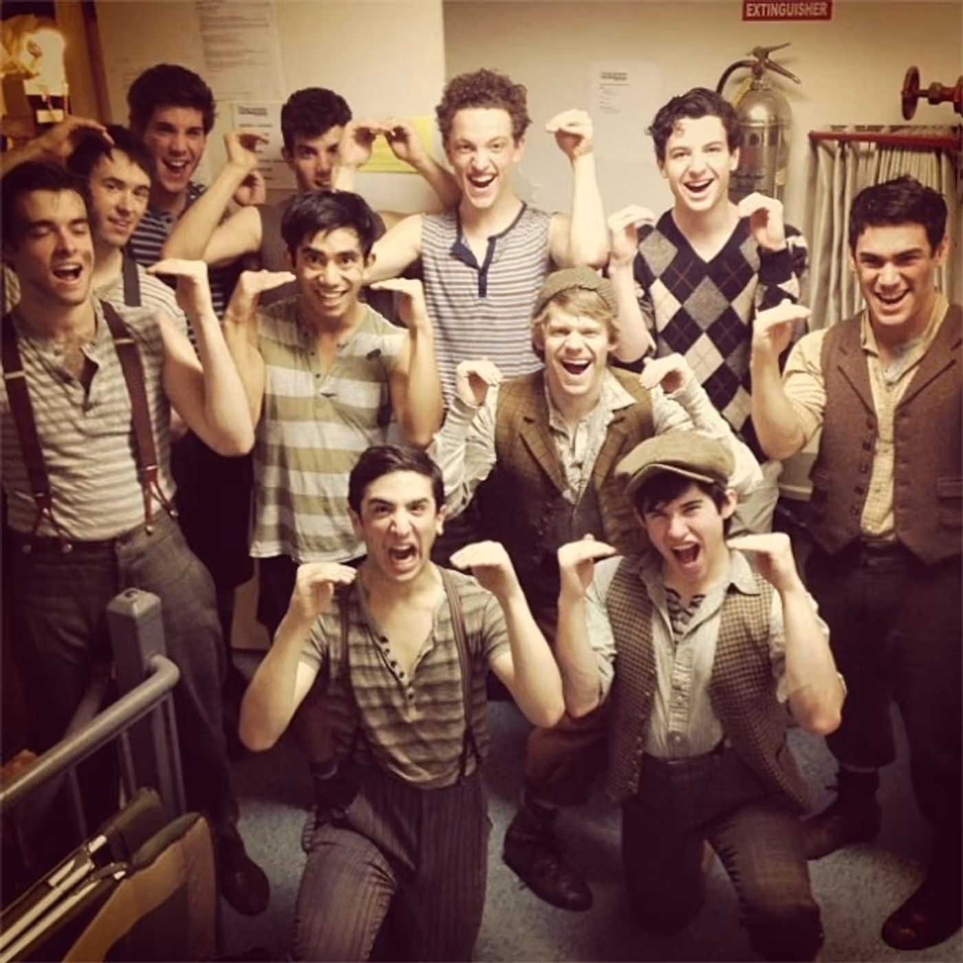 Photo Flash: Saturday Intermission Pics, March 9 - Andrew Keenan-Bolger's Last SIPs with NEWSIES, HANDS ON A HARDBODY and More! Image