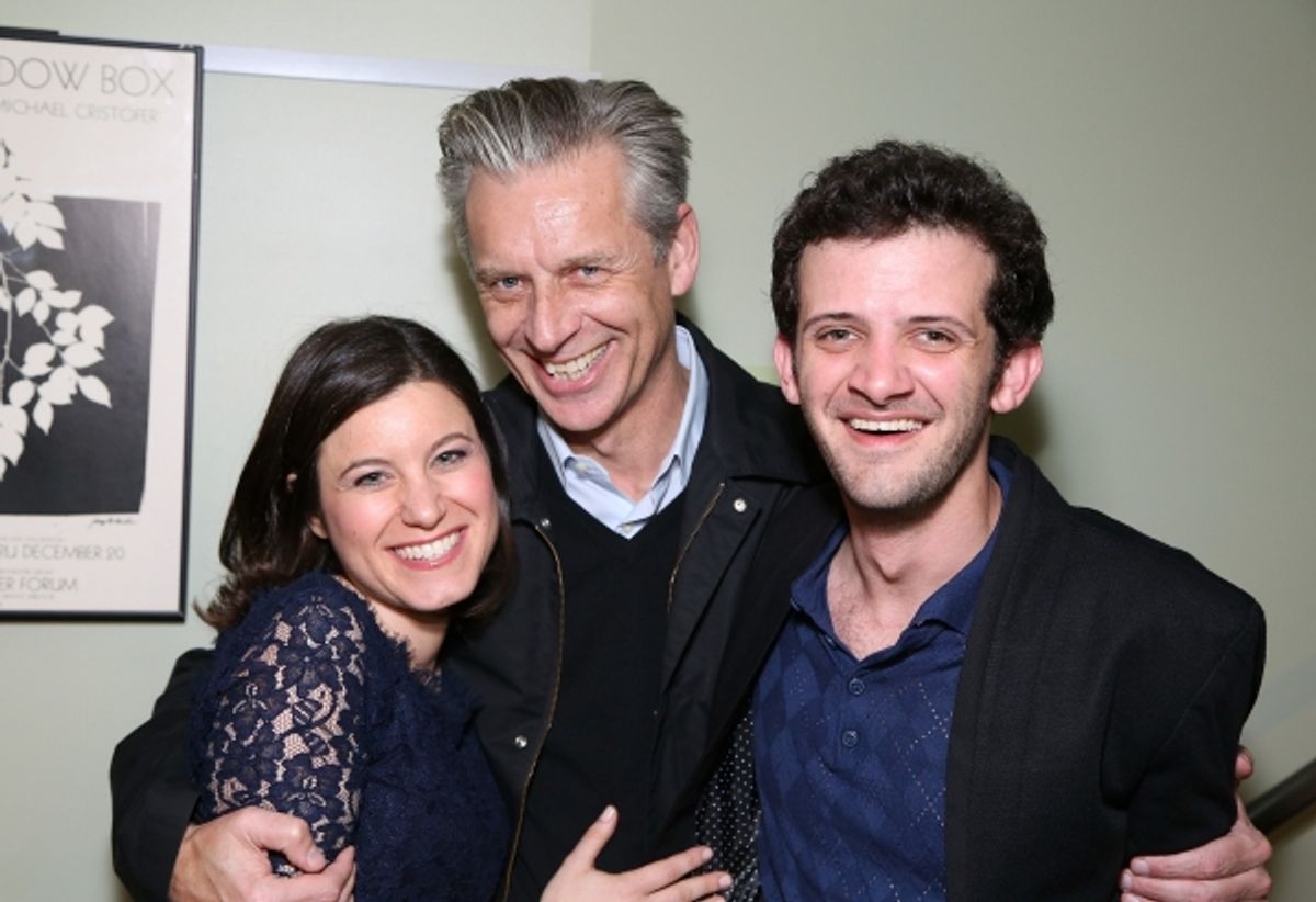Cast member Susan Pourfar, CTG Artistic Director Michael Ritchie and cast member Will Brill at 