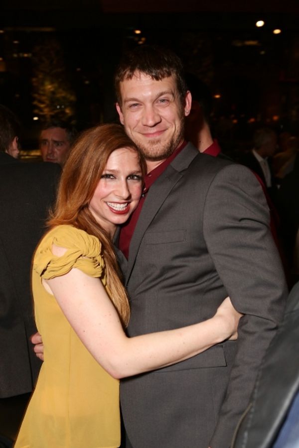 Actress Shoshannah Stern and cast member Russell Harvard Photo