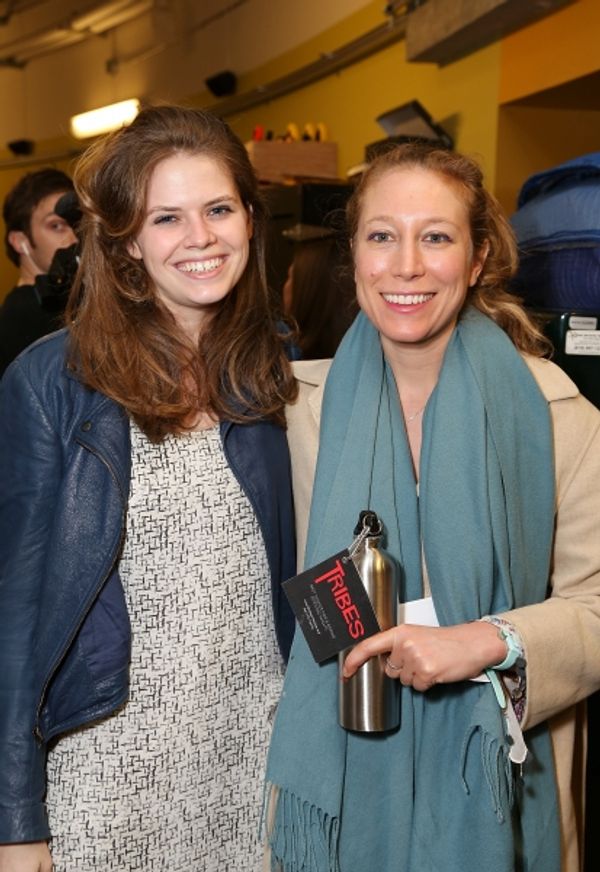 Assistant director Stella Powell-Jones and playwright Nina Raine Photo