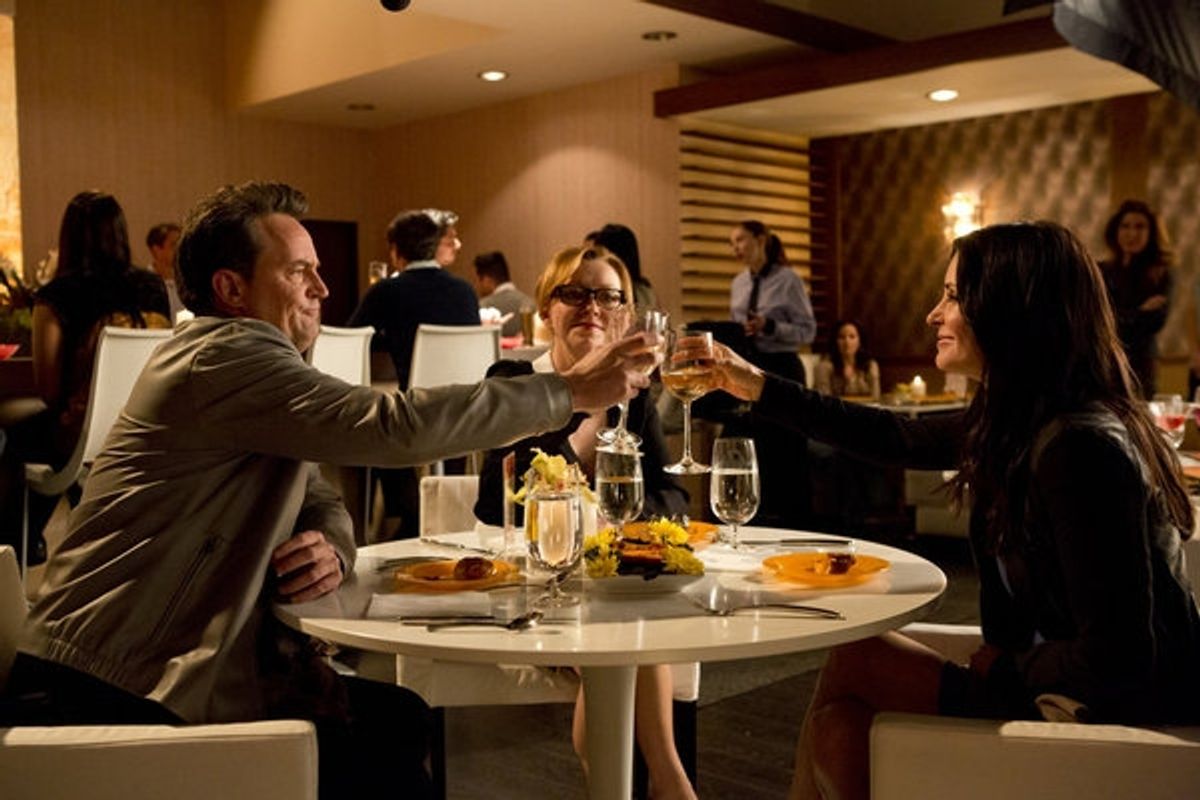 Matthew Perry, Julie White, Courteney Cox at 