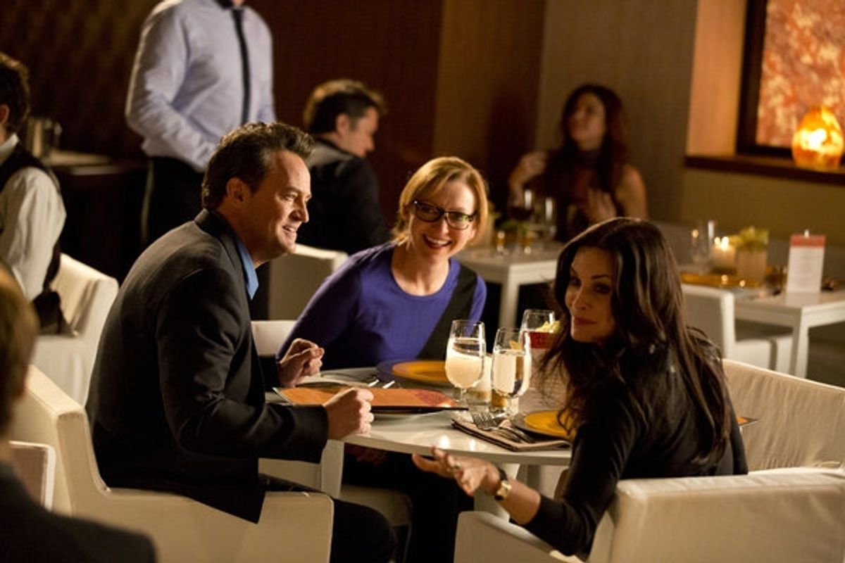 Matthew Perry, Julie White, and Courteney Cox at 