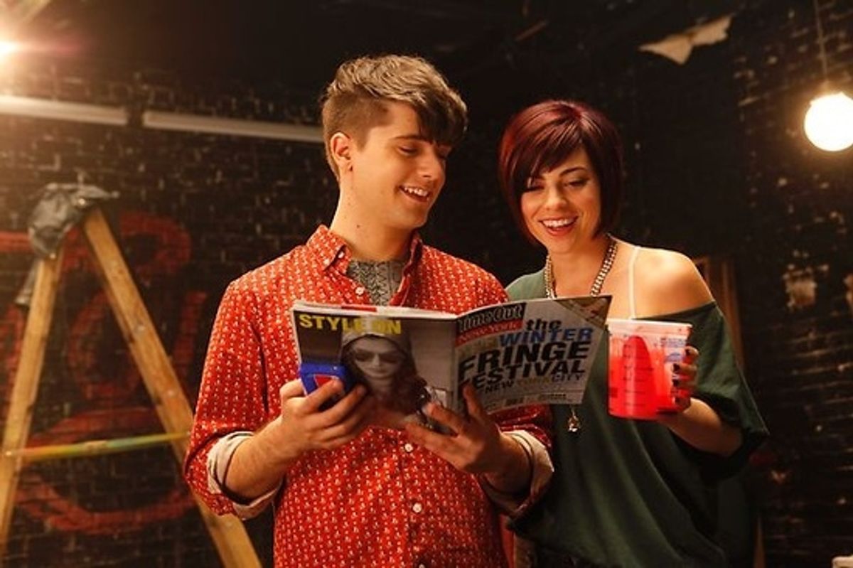 Andy Mientus and Krysta Rodriguez at 