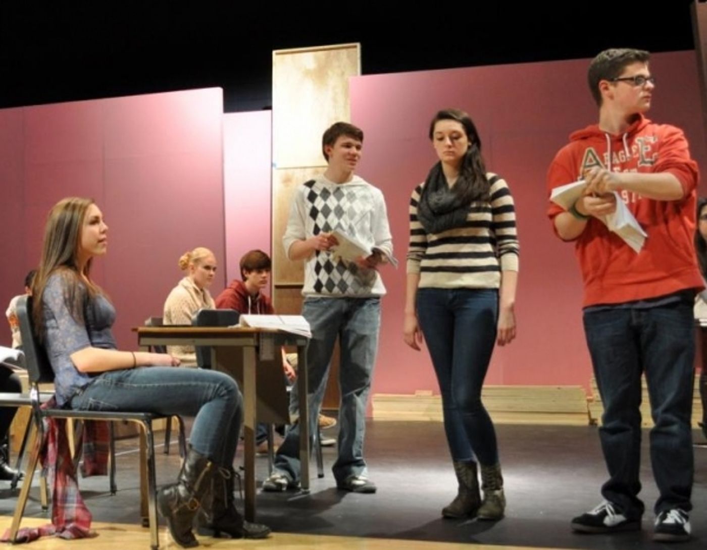 Photo Flash: In Rehearsal with Morris Knolls High's LEGALLY BLONDE; Runs 3/14-3/16  Image
