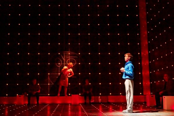 NIAMH CUSACK as Siobhan and LUKE TREADAWAY as Christopher Boone Photo