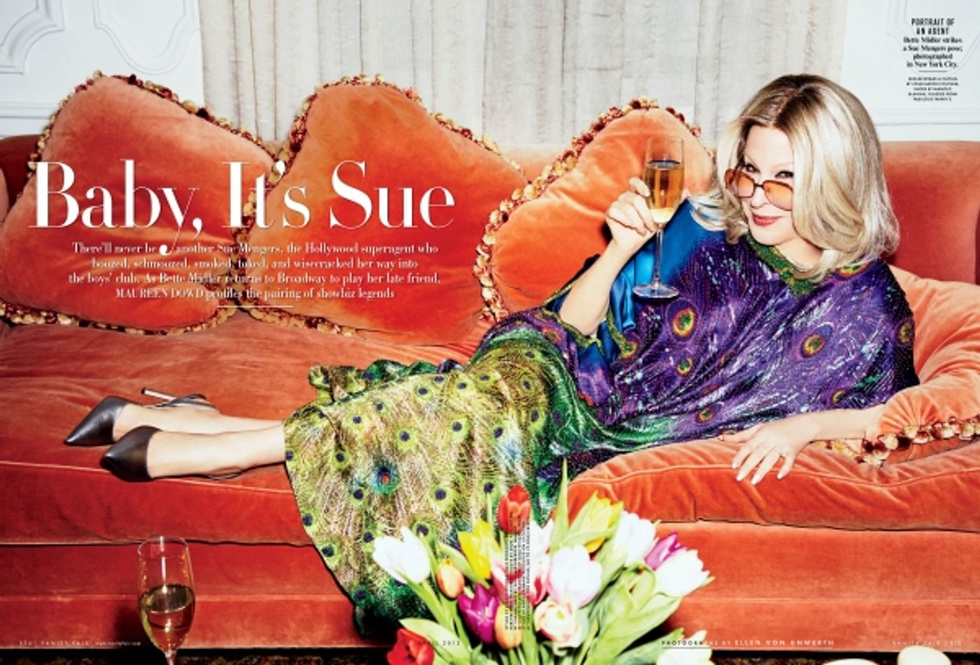 Photo Flash: First Look at Bette Midler as 'Sue Mengers' in I'LL EAT YOU LAST in Vanity Fair! Image