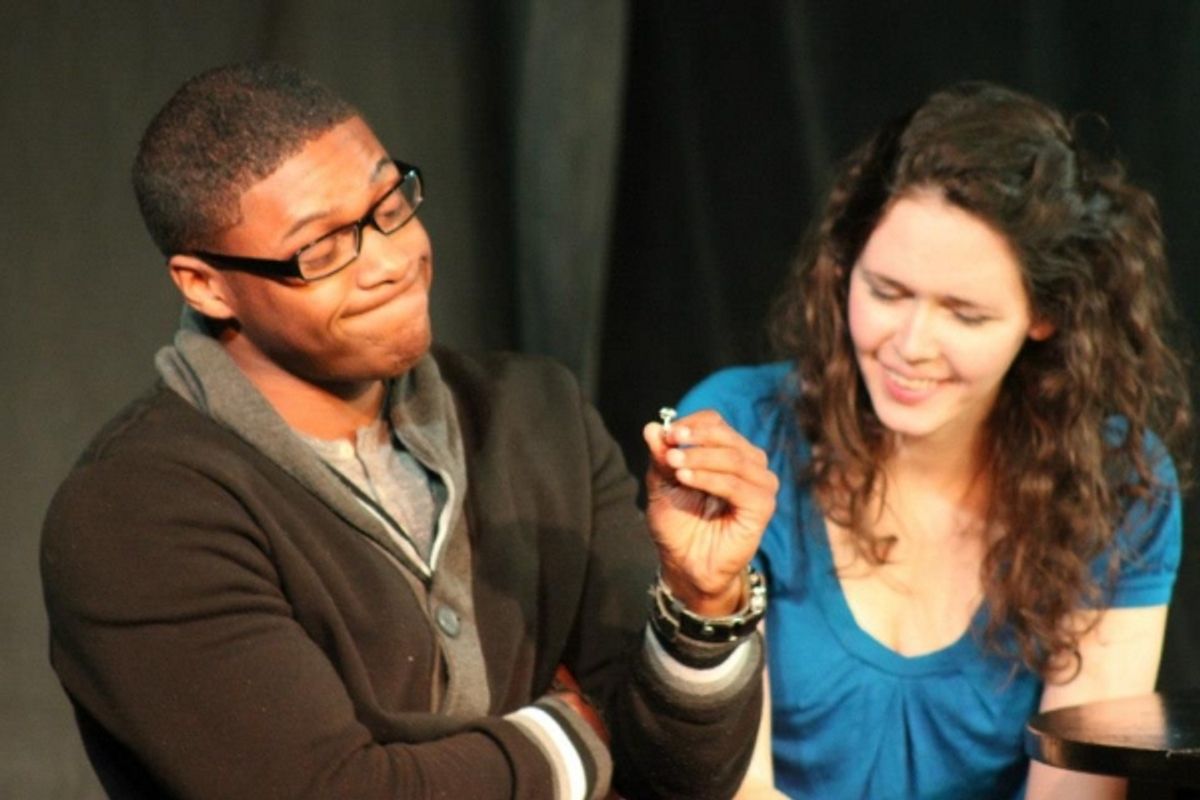 Russell Pierre as Martin &amp; Katherine Rinaldi as Anne. at 