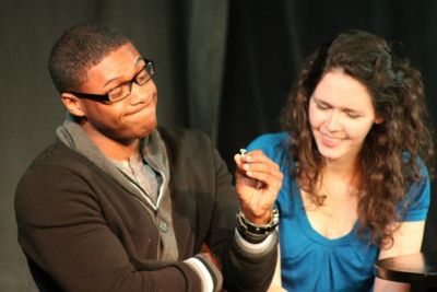 Russell Pierre as Martin &amp; Katherine Rinaldi as Anne. Photo