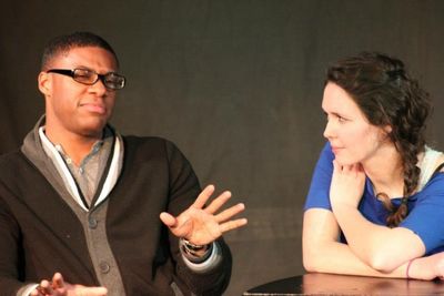 Russell Pierre as Martin &amp; Katherine Rinaldi as Anne. Photo