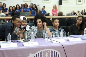 Prodigy, Ray Ray, Princeton and Roc Royal of Mindless Behavior provide feedback to th Photo