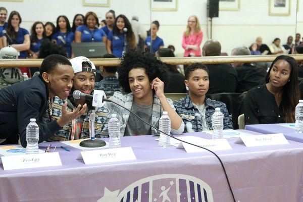 Prodigy, Ray Ray, Princeton and Roc Royal of Mindless Behavior provide feedback to th Photo