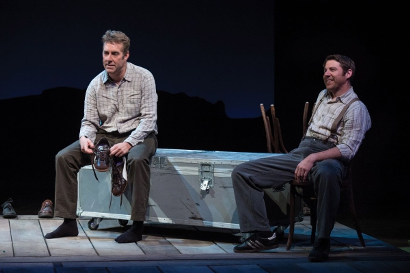 Photo Flash: First Look at Brian Vaughn and David Ivers in STONES IN HIS POCKETS at Northlight Theatre  Image