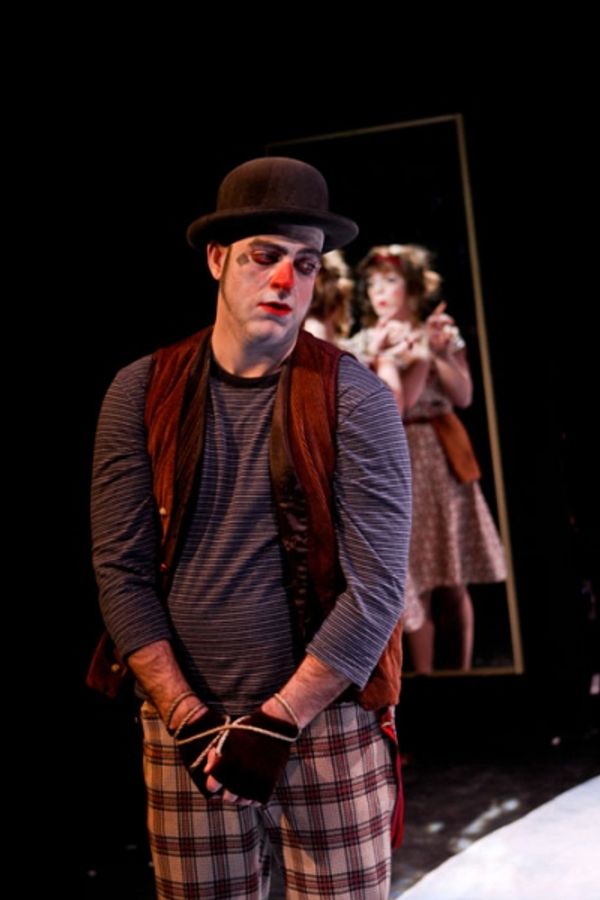 Mike Dooly as Costard and Donna Wood as Jacquenetta Photo