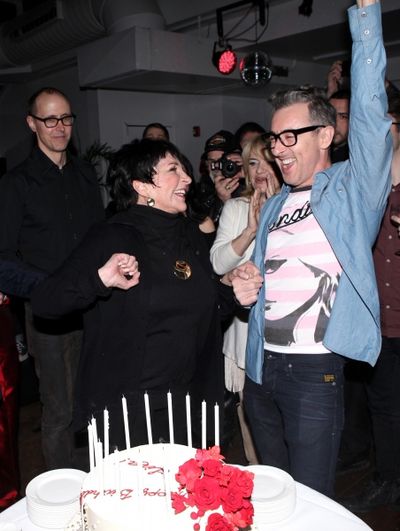 Grant Shaffer, Liza Minnelli &amp; Alan Cumming Photo