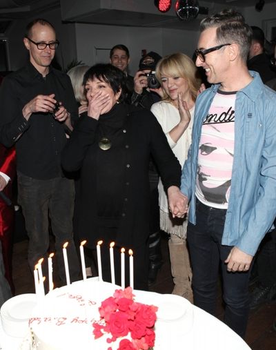 Grant Shaffer, Liza Minnelli &amp; Alan Cumming Photo