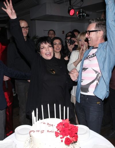 Grant Shaffer, Liza Minnelli &amp; Alan Cumming Photo