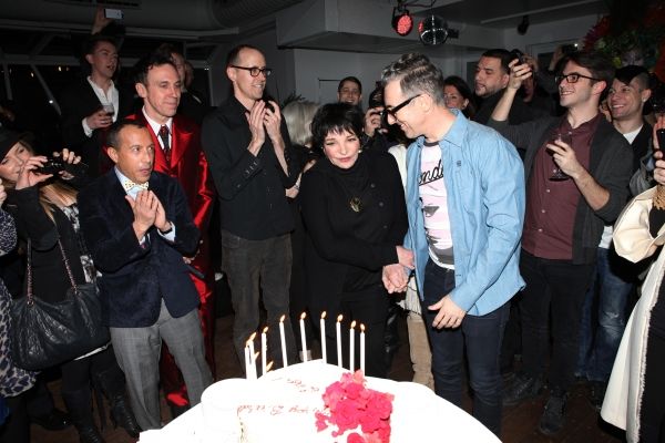 Scott Gorenstein, Daniel Nardicio, Grant Shaffer, Liza Minnelli & Alan Cumming Photo