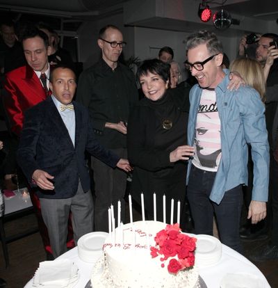Daniel Nardicio, Scott Gorenstein, Grant Shaffer, Liza Minnelli &amp; Alan Cumming Photo