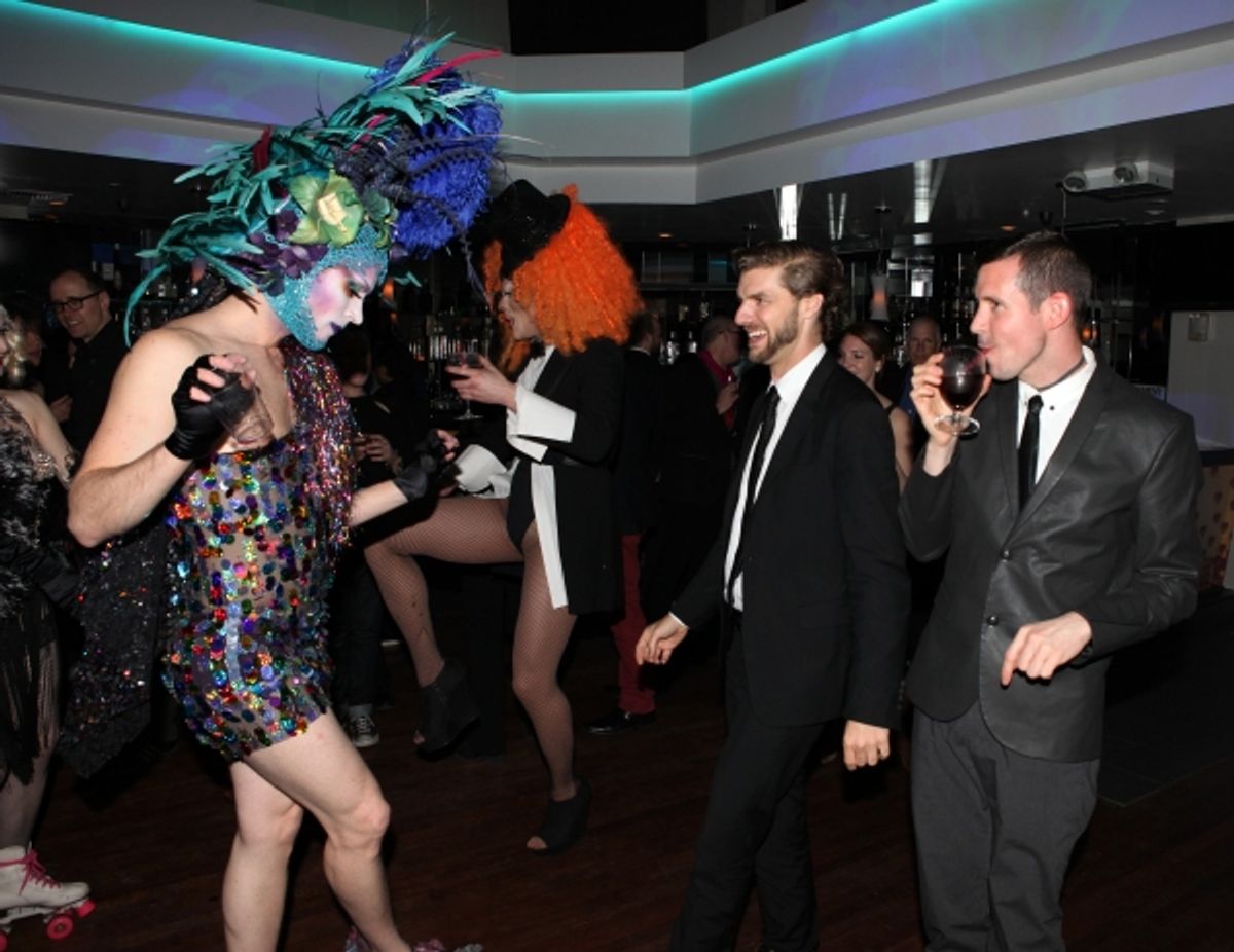 Lance Horne &amp; Drag Queen party guests at 