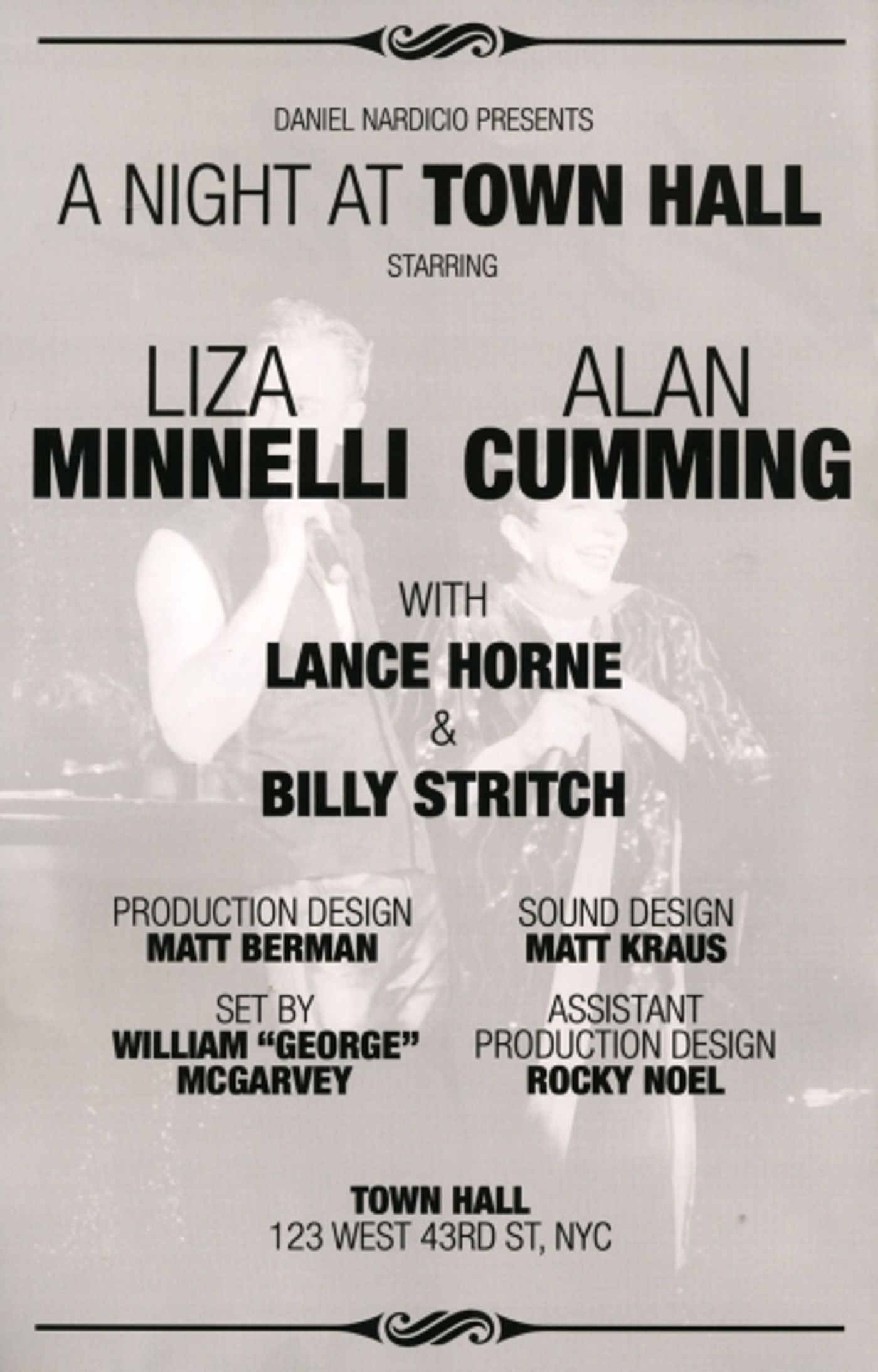 Photo Coverage: Inside Liza Minnelli and Alan Cumming's Town Hall Birthday Concert! Image