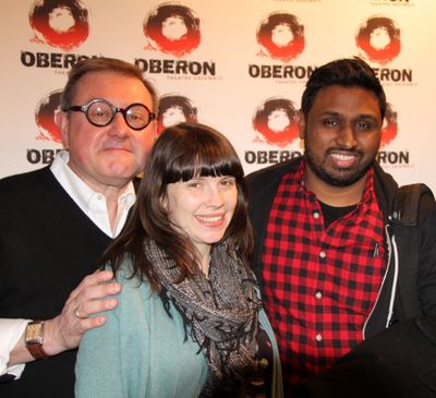 THE DRAWER BOY design team, David Murin (costumes), Rebecca Lord-Surrat (set), and Am Photo