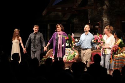 Genevieve Angelson, Billy Magnussen, Sigourney Weaver, David Hyde Pierce, Kristine Ni Photo