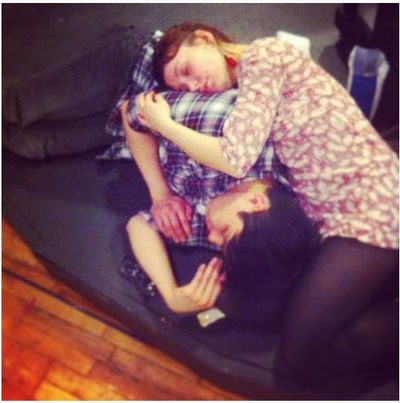 George Salazar and Dawn Cantwell - rehearsing takes alot out of you Photo