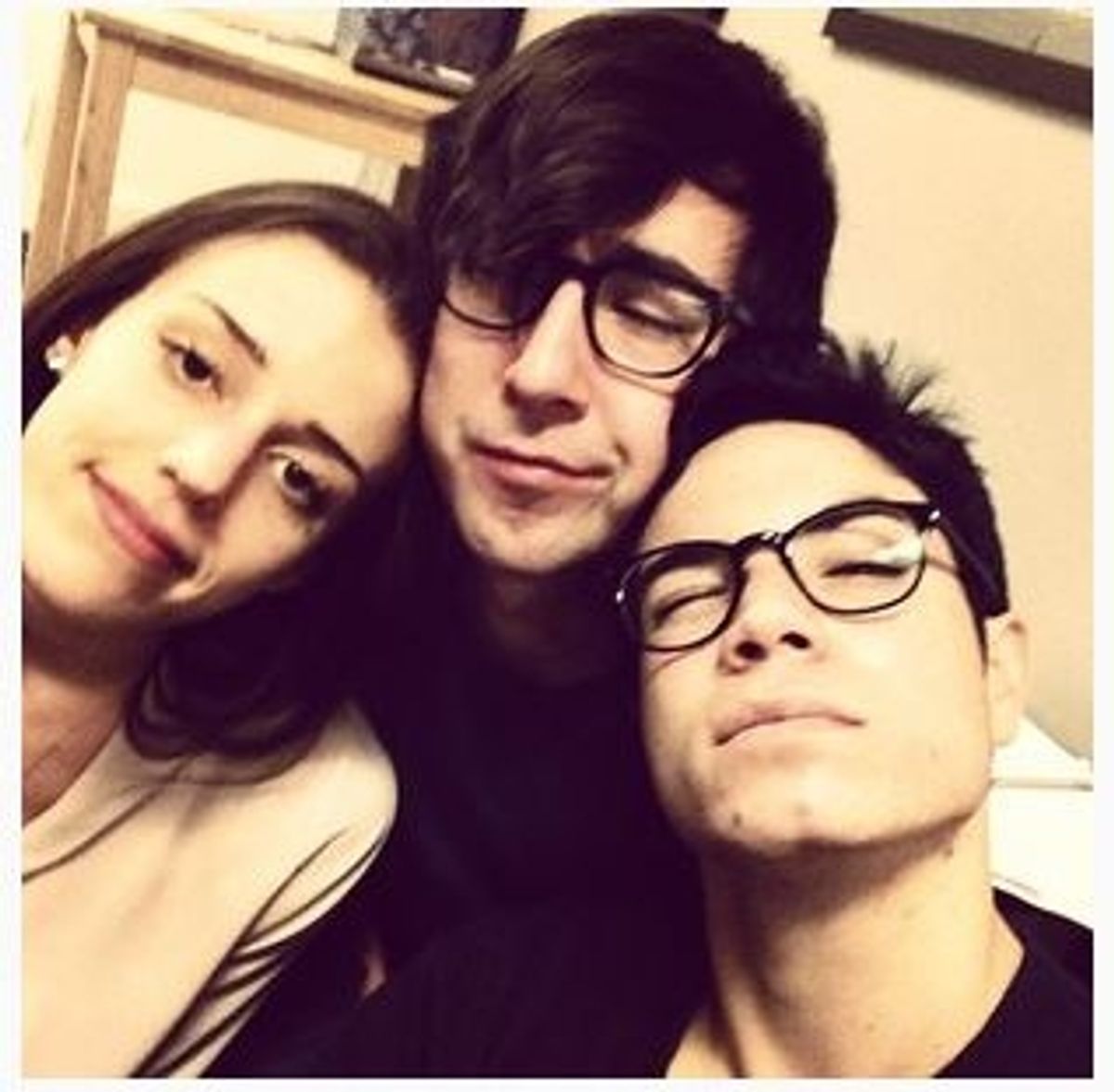 Katherine Cozumel, Max Crumm and Jason Gotay take a break from FUE at 